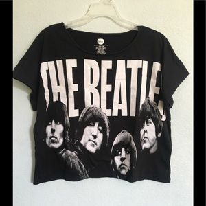 EUC The Beatles Cropped Top
